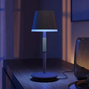 Philips Hue Go LED tafellamp met kap zwart