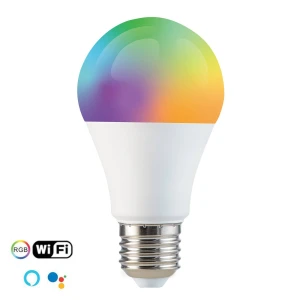 euroLighting LED lamp E27 8,5W Tuya-app, RGBW, WiFi, dimbaar