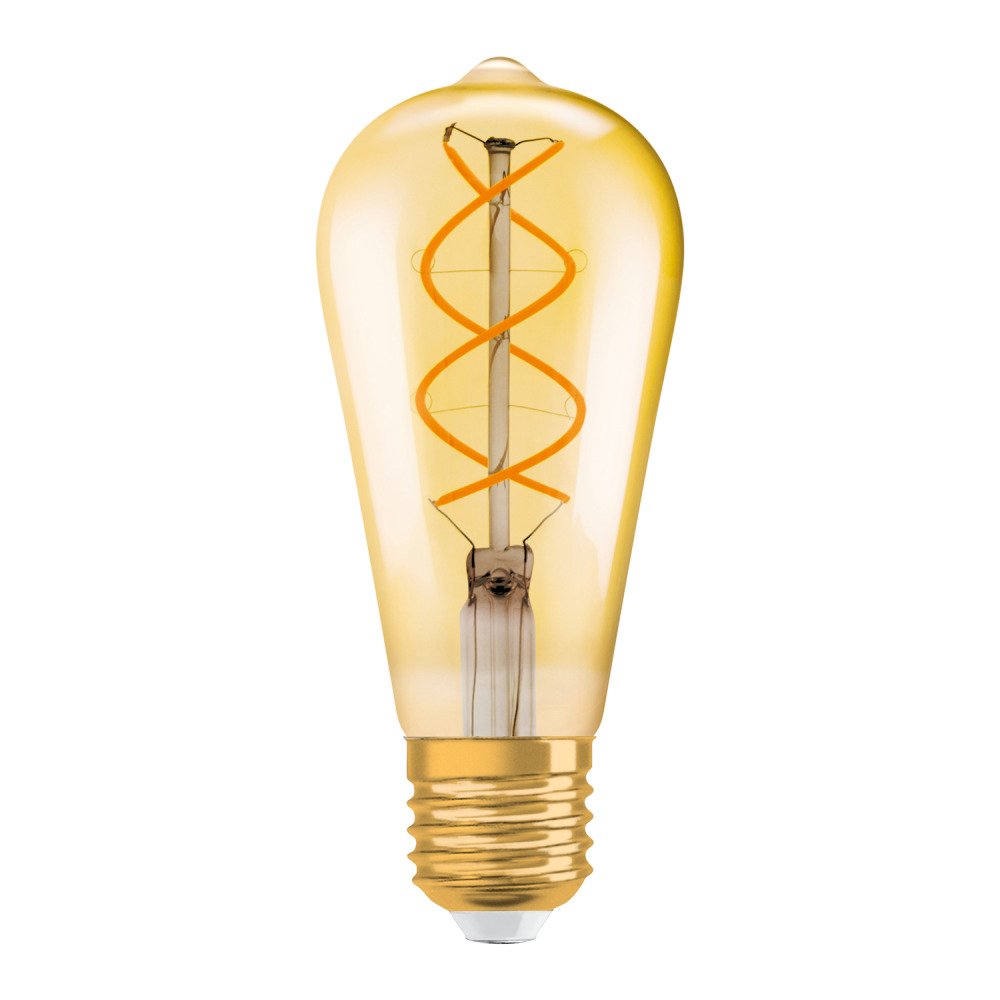 Osram Vintage 1906 LED E27 Edison 4.5W 820 Filament Goud Dimbaar