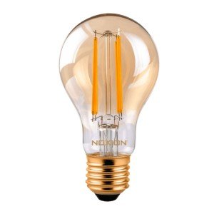 Noxion Lucent Klassiek LED Filament A60 E27 8W 822 Helder | Dimbaar - Zeer Warm Wit - Vervangt 50W