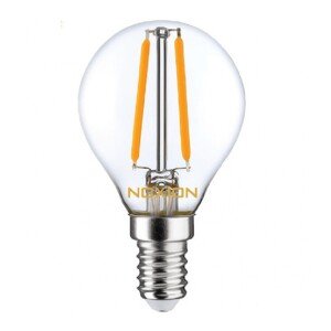 Noxion Lucent LED E14 Kogel Filament Helder 2.5W 250lm - 827 Zeer Warm Wit | Dimbaar - Vervangt 25W