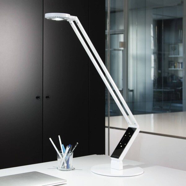 Luctra led tafellamp tableproradial voet wit