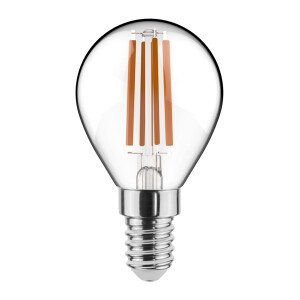 Noxion Lucent LED E14 Kogel Filament Helder 4.5W 470lm - 827 Zeer Warm Wit | Vervangt 25W