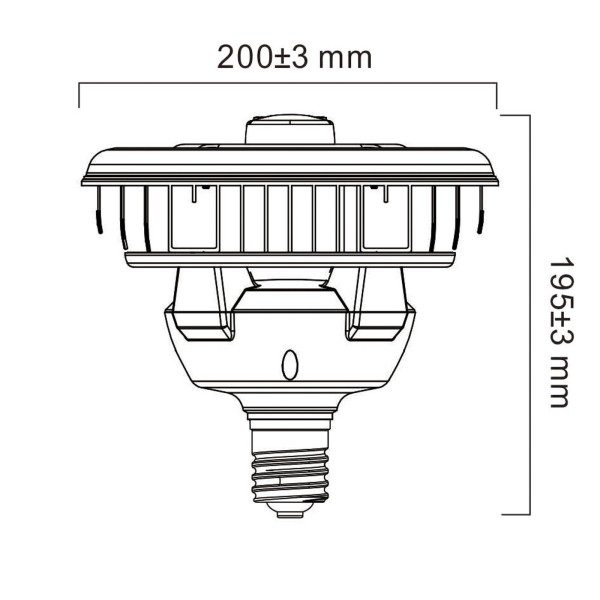Sylvania led lamp e40 incl. Pir-sensor 80w 4. 000k
