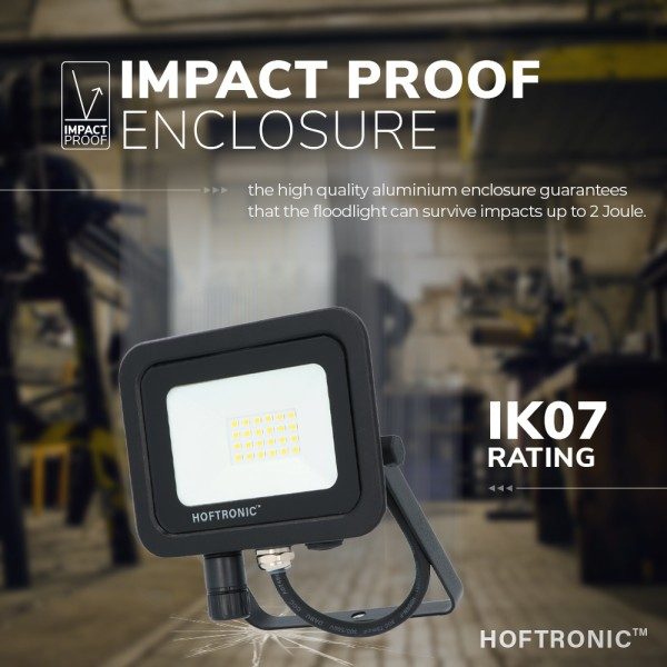 Hoftronic led breedstraler 20 watt 4000k osram ip6 6