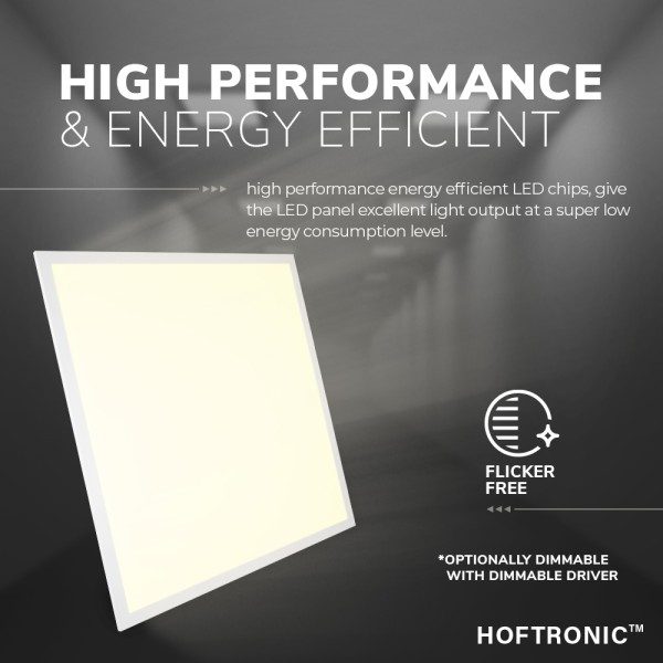 Hoftronic led paneel 60x60 cm 25 watt 3750lm 150lm 12
