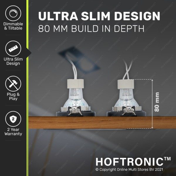 Hoftronic 3x durham dubbele led inbouwspot 10 watt 4