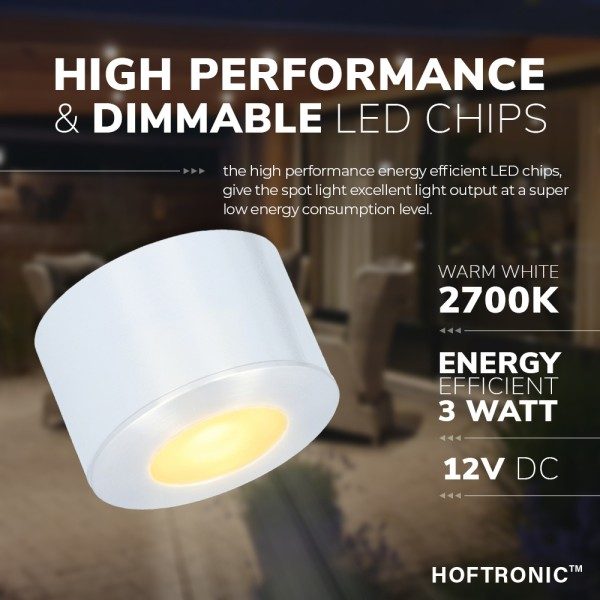Hoftronic complete set 14x3w dimbare led in opbouw 4