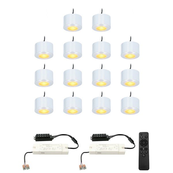 Hoftronic complete set 14x3w dimbare led in opbouw