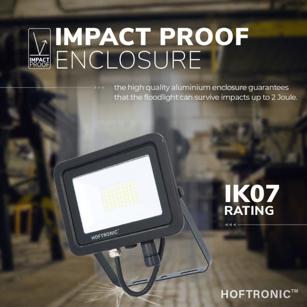 Hoftronic led breedstraler 30 watt 4000k osram ip6 6