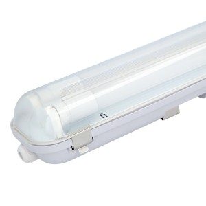 LED T8 TL Armatuur IP65 60 cm 6000K 9W 2340lm 130lm/W incl. flikkervrije LED buizen Koppelbaar