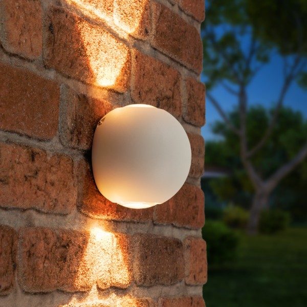 Hoftronic led wandlamp houston wit 2 watt 3000k up 1