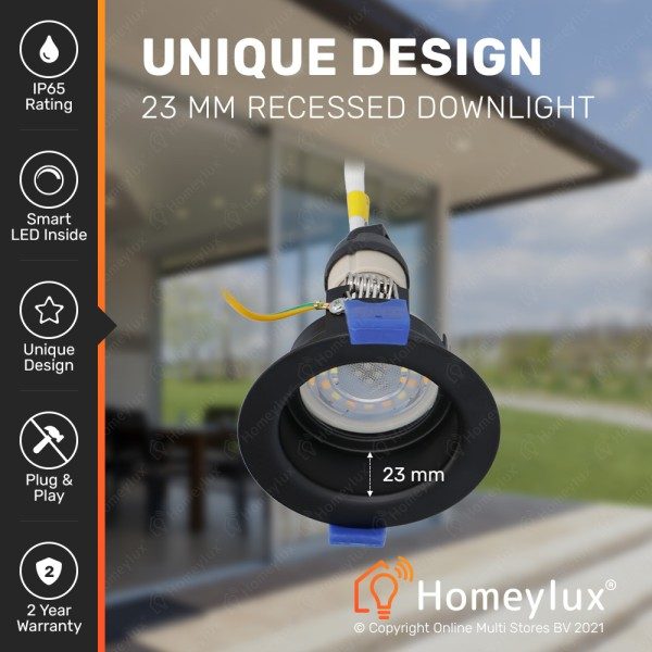Homeylux 3x mari smart led inbouwspot verzonken 55 13