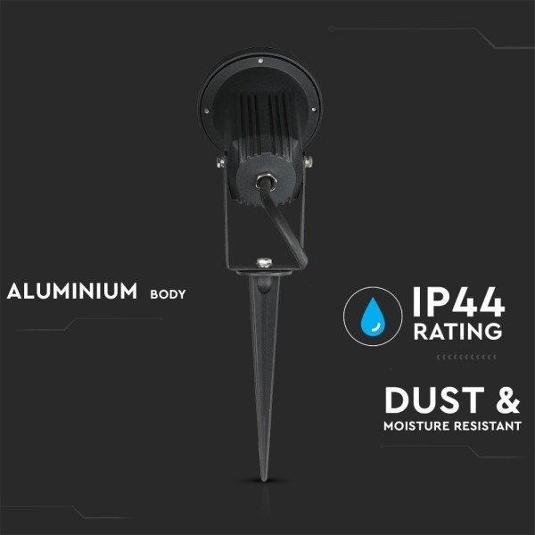 V tac prikspot aluminium zwart geschikt voor gu10 4