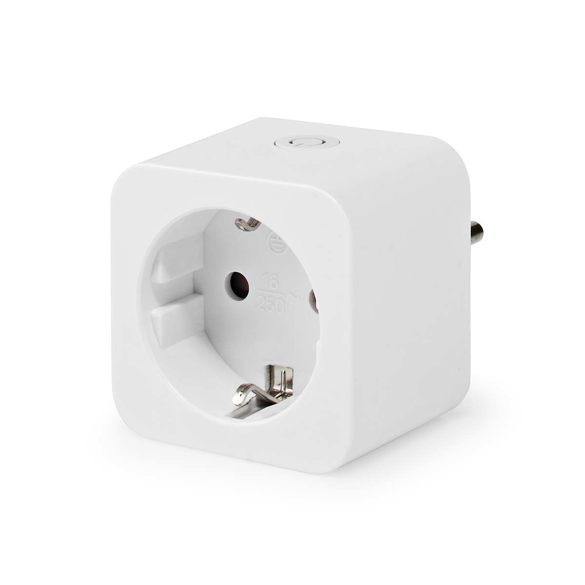 Nedis Slimme stekker – WiFi – Energiemeter – Compatibel met Amazon Alexa & Google Home – Wit – 16A smart plug