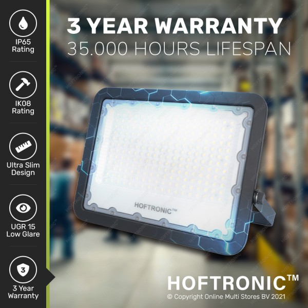 Hoftronic beam led breedstraler 150 watt 6400k ip6 5