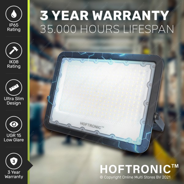 Hoftronic beam led breedstraler 200 watt 4000k ip6 5