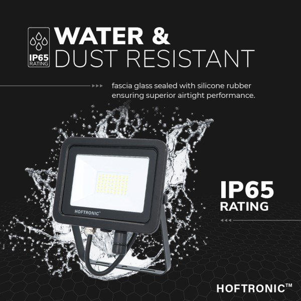 Hoftronic led breedstraler 30 watt 6400k osram ip6 13