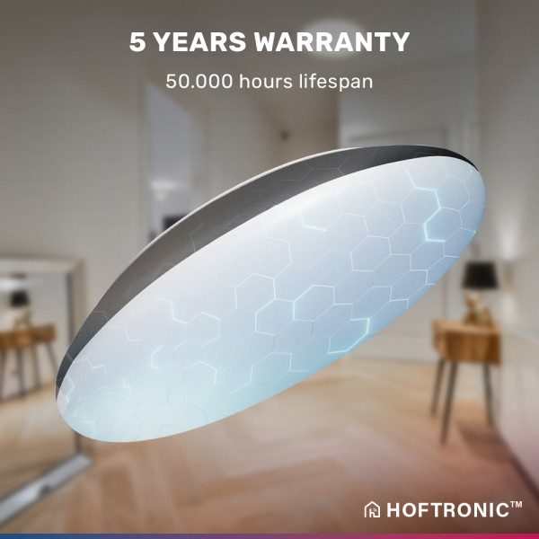 Hoftronic smart led bulkhead 30 cm plafondlamp wif 106