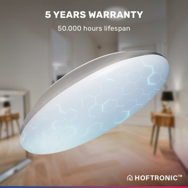 Hoftronic smart led bulkhead 30 cm plafondlamp wif 34