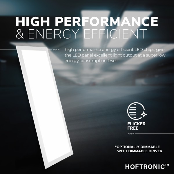 Hoftronic 6x led paneel 30x120 cm 36 watt 4500lm 1 12