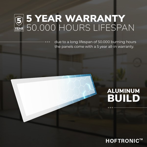Hoftronic 6x led paneel 30x120 cm 36 watt 4500lm 1 14