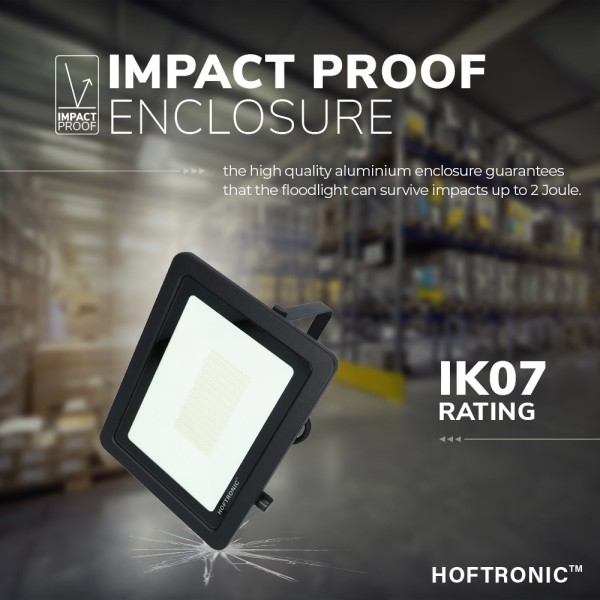 Hoftronic led breedstraler 100 watt 4000k osram ip 15