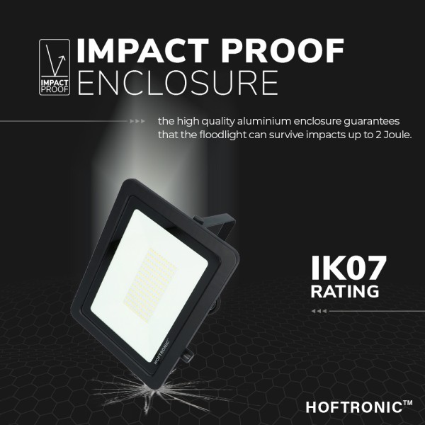 Hoftronic led breedstraler 100 watt 4000k osram ip 6