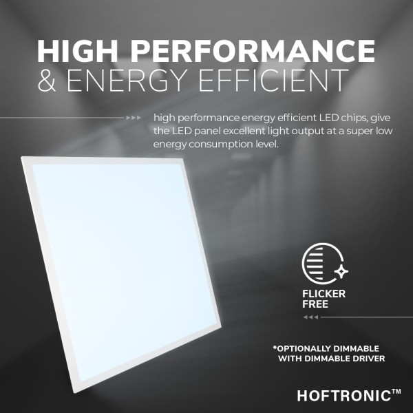 Hoftronic led paneel 60x60 cm 36 watt 4500lm 125lm 3