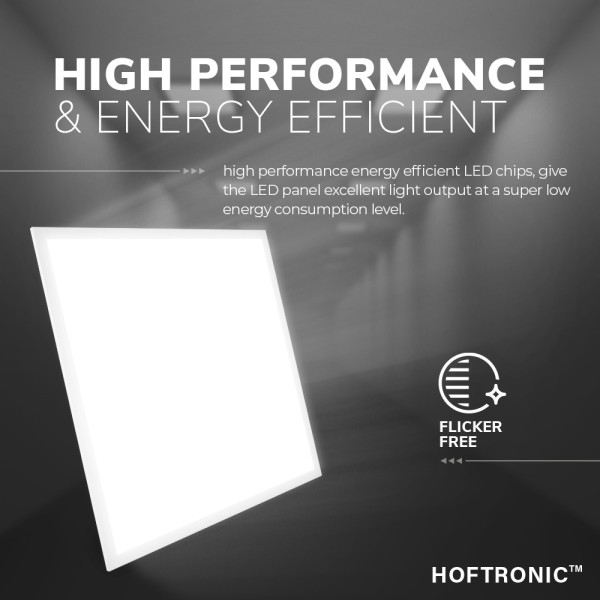 Hoftronic led paneel dimbaar 60x60 cm 36 watt 4500 12