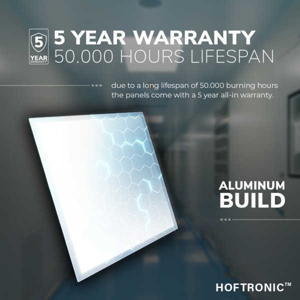 Hoftronic led paneel dimbaar 60x60 cm 36 watt 4500 14