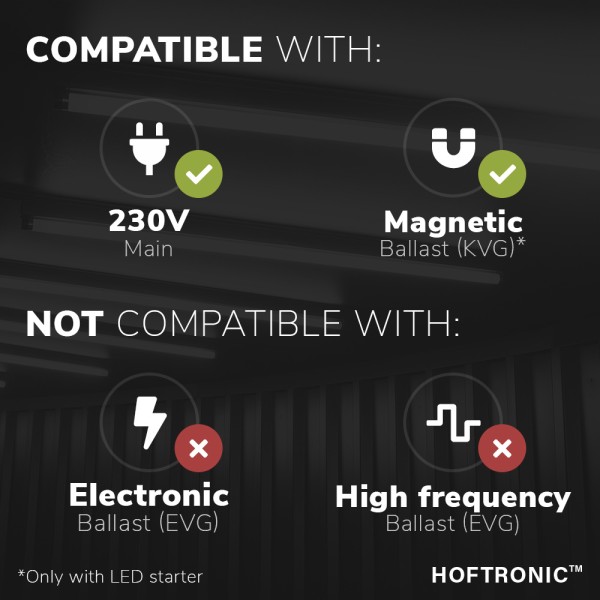 Hoftronic led tl buis 60 cm t8 g13 9 watt 1170 lum 4