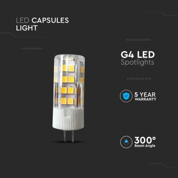 V tac 5x g4 led lamp 32 watt 385 lumen 4000k neutr 4