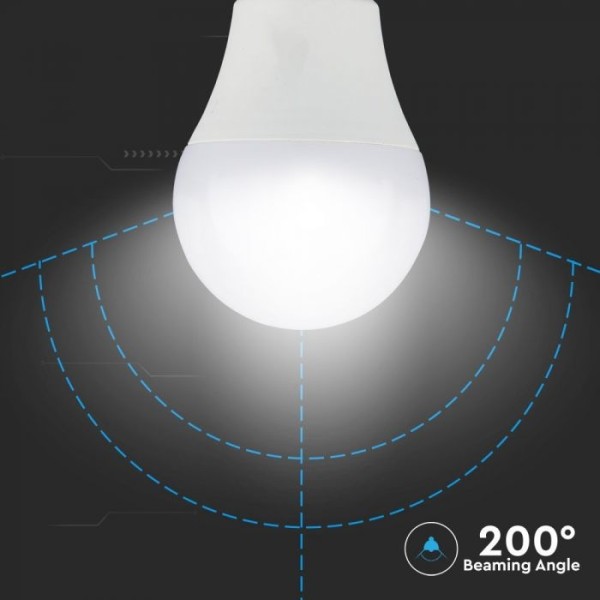V tac e27 led lamp 9 watt 6400k vervangt 60 watt a 2