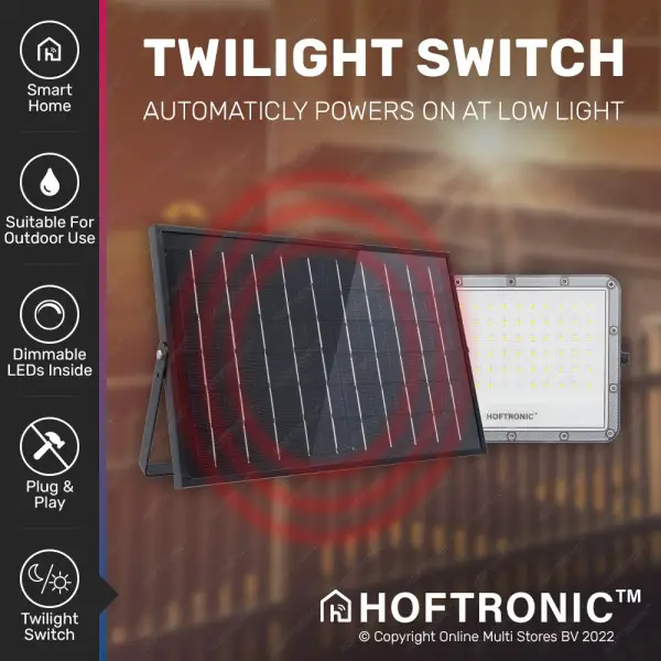 Hoftronic helios smart solar led breedstraler verv 7