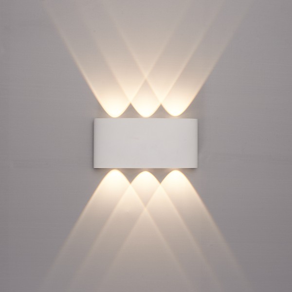 Hoftronic set van 4 dimbare led wandlamp tulsa wit 3