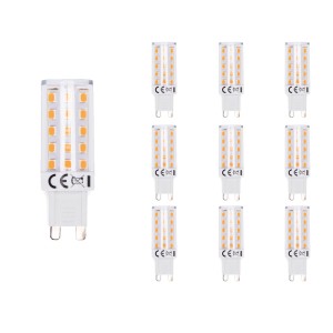 Aigostar Set van 10 G9 LED Lampen – 4.8 Watt – 530 Lumen – 3000K Warm wit – Flikkervrij – Steeklamp – LED Capsule – 2 jaar garantie