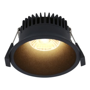 HOFTRONIC Finn Dimbare LED inbouwspot – 10 Watt – Plafondspot – 2700K warm wit – 900 Lumen – Binnen & buiten – Verzonken spot – Zwart