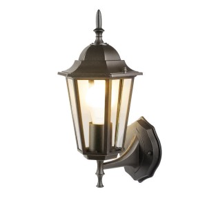 V-TAC Klassieke LED wandlamp – Incl. E27 lamp met schemersensor – 3000K warm wit – IP44 ideaal als buitenverlichting – Zwart
