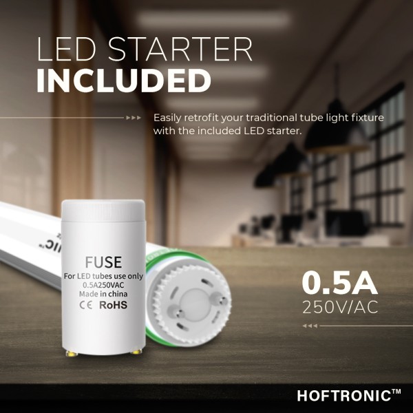 Hoftronic 25x led tl armatuur 120cm 18 watt 2880lm 16