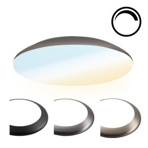 HOFTRONIC LED Bulkhead 30 cm – Plafondlamp – 18W 2100 Lumen Dimbaar – CCT lichtkleur instelbaar – IK10 – RVS – IP65 Waterdicht