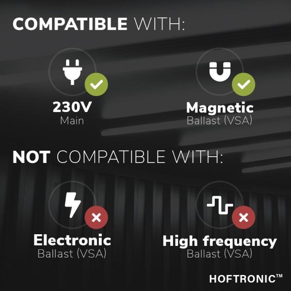 Hoftronic led tl armatuur 120 cm 18 watt 3150lm 40 7