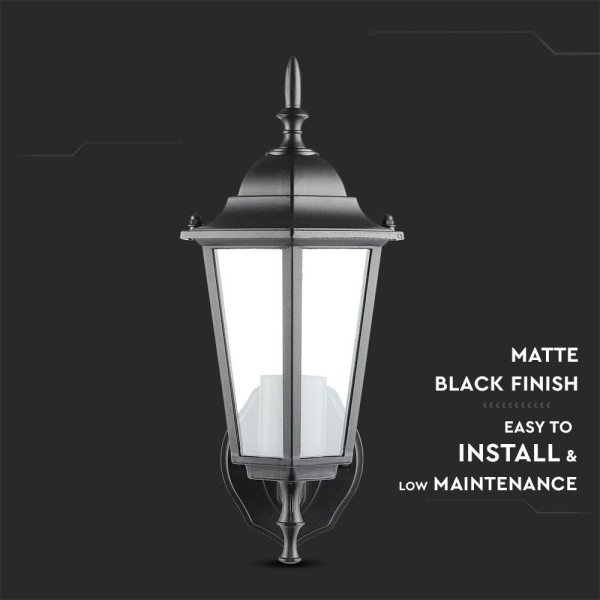 V tac traditioneel klassieke wandlamp zwart geschi 3
