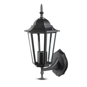 V-TAC Traditioneel klassieke wandlamp – Zwart – Geschikt voor E27 – IP44