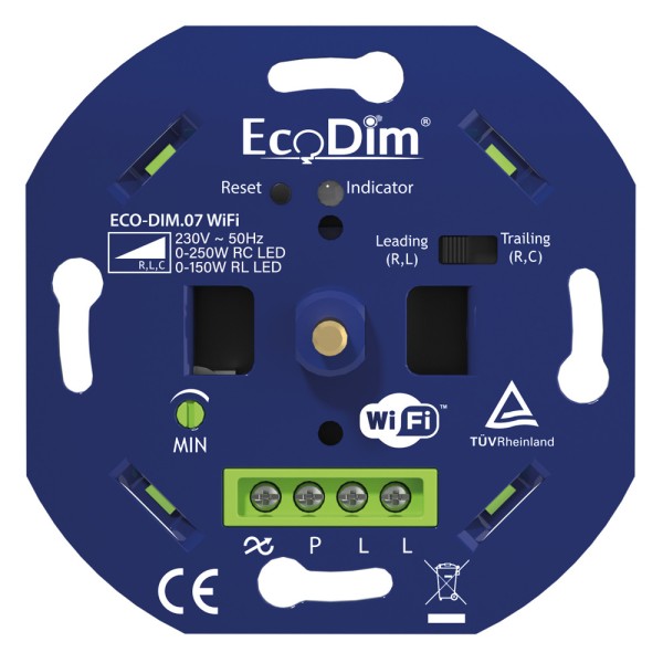 Ecodim smart led wifi dimmer 0 250 watt druk draai