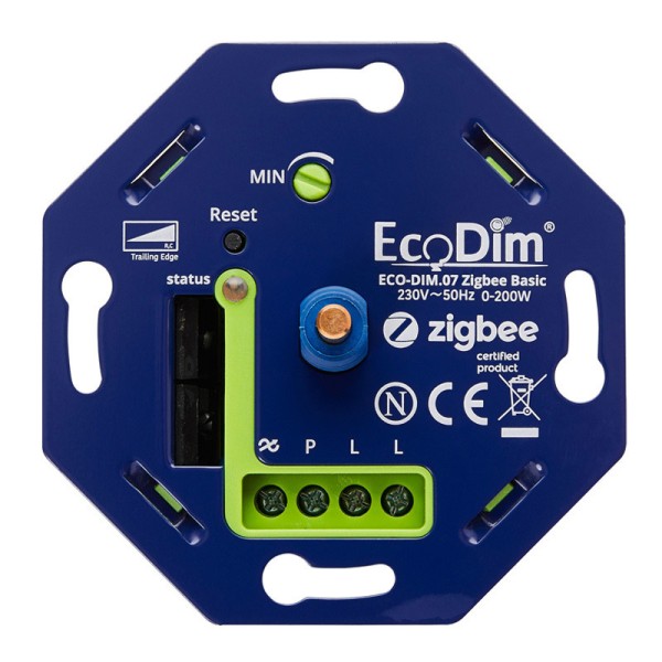 Ecodim zigbee inbouw smart led dimmer 0 200 watt f