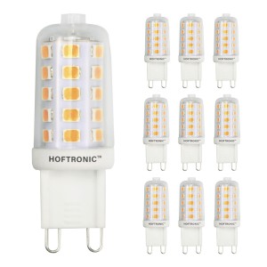 HOFTRONIC 10x G9 LED Lamp – 3 Watt 300 lumen – 2700K Warm wit – 230V – Vervangt 30 Watt T4 halogeen
