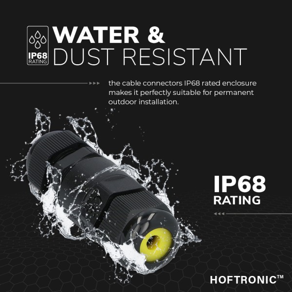 Hoftronic 10x kabelverbinder ip68 waterdicht 1