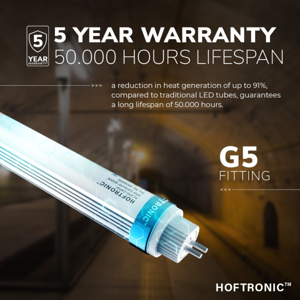 Hoftronic 10x led t5 g5 tl buis 115 cm 18 watt 252 6