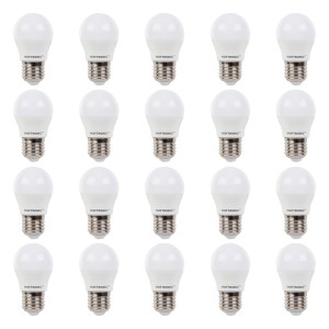 HOFTRONIC 20x E27 LED Lamp – 2,9 Watt 250 lumen – 2700K Warm wit licht – Grote fitting – Vervangt 35 Watt – G45 vorm